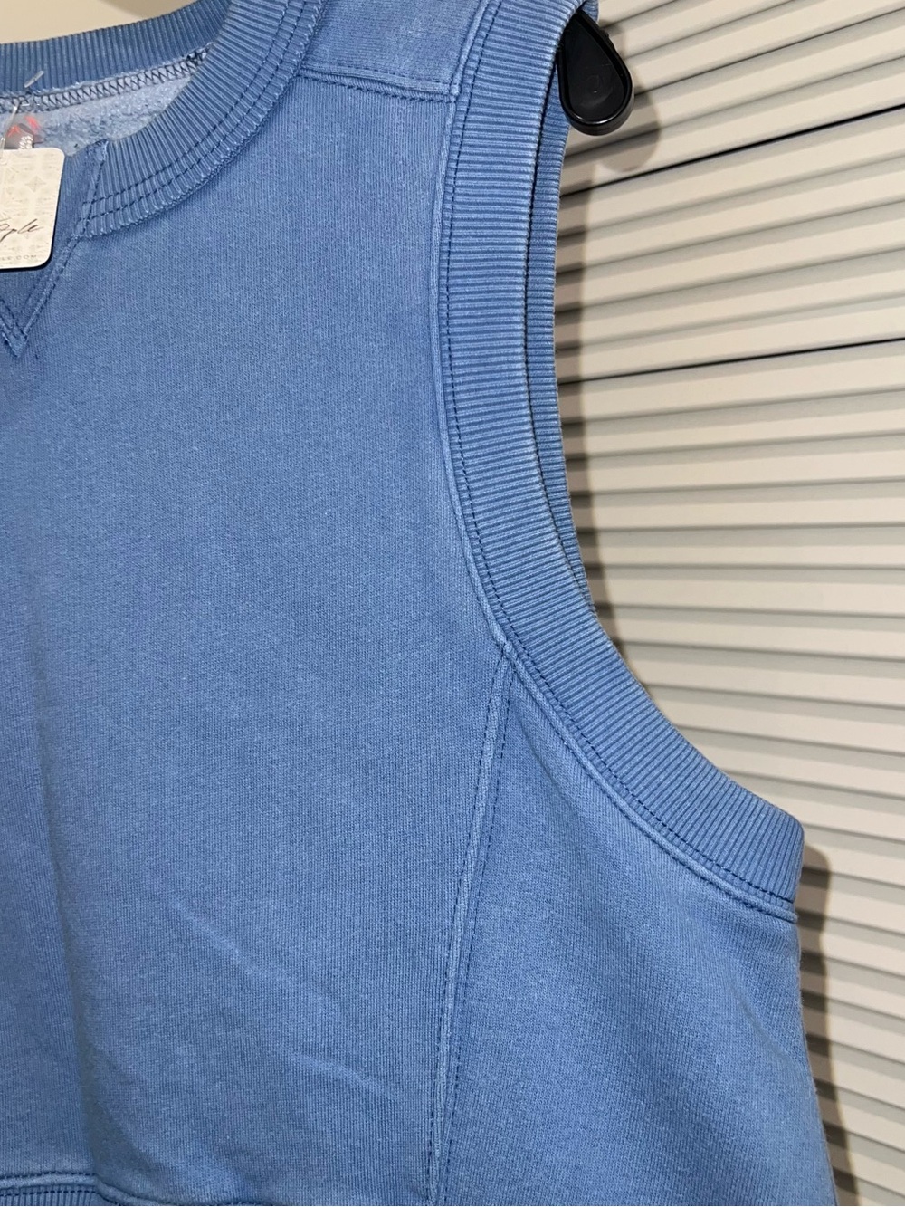 Free People Dusty Blue Sleeveless Pullover Tank size XS - Picture 6 of 10